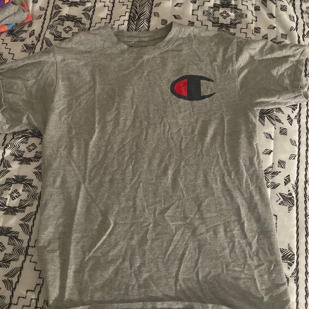 Grey champion shirt